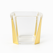 1Pc Acrylic Jar – Small, Medium & Large | Transparent Storage Container with Gold Design - Habitt