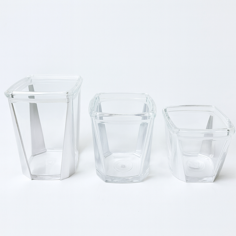 1Pc Acrylic Jar – Small, Medium & Large | Transparent Multi-Purpose Storage Container - Habitt