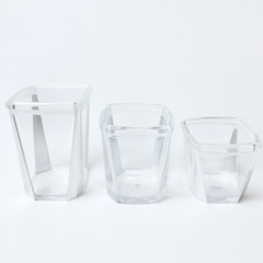 1Pc Acrylic Jar – Small, Medium & Large | Transparent Multi-Purpose Storage Container