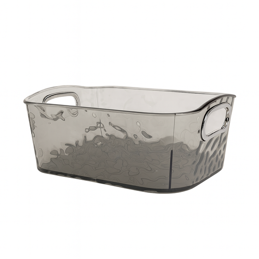 Acrylic Wavy Organizer with Handles – Clear Storage Box (Small & Large)