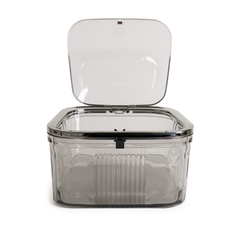 1pc Acrylic Push Box with Lid – Clear Storage Container (Small & Large)