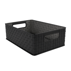 1pc Acrylic Woven Organizer with Handles – Multipurpose Storage Basket (Small, Large & Long)
