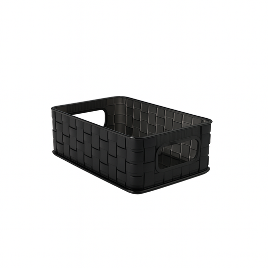 1pc Acrylic Woven Organizer with Handles – Multipurpose Storage Basket (Small, Large & Long)