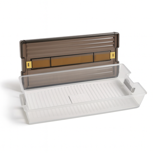 Rectangular Storage Box with Handle & Lid – Clear Multipurpose Organizer