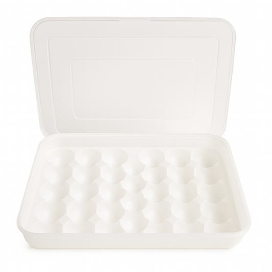 Egg Storage Box with Lid – 34 Egg Holder Container for Refrigerator