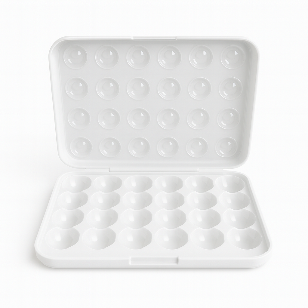Egg Storage Box with Lid – 24 Egg Holder Container for Refrigerator