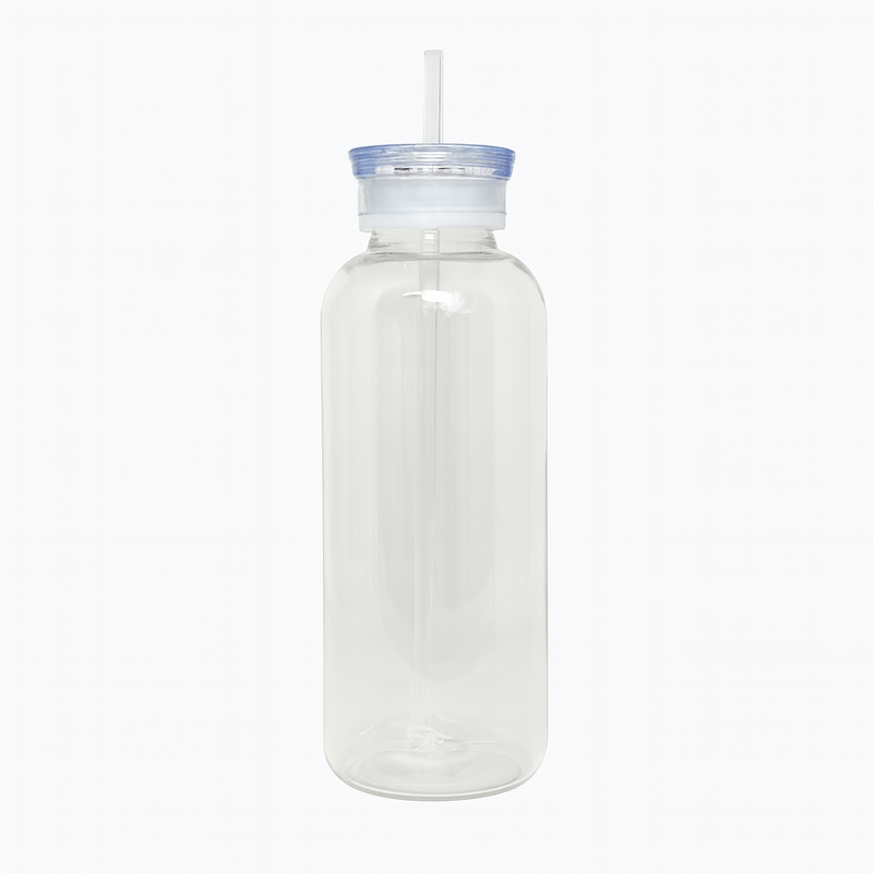 Bolicha Double Cap Bottle with Straw – 500ml / 750ml - Habitt