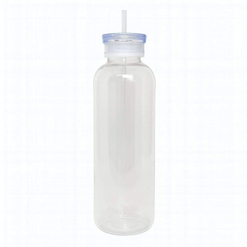 Bolicha Double Cap Bottle with Straw – 500ml / 750ml - Habitt