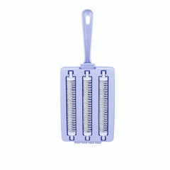 Handled Triple Crumb Brush — 3-Roller Table & Surface Cleaner for Crumbs & Dust