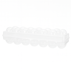 Egg Holder Plastic Refrigerator Storage Box with Lid (12 Eggs)