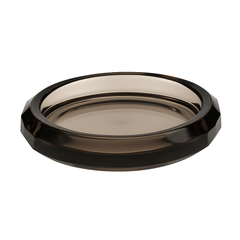 Premium Gray Faceted Soap Dish – Elegant Acrylic Bathroom Accessory