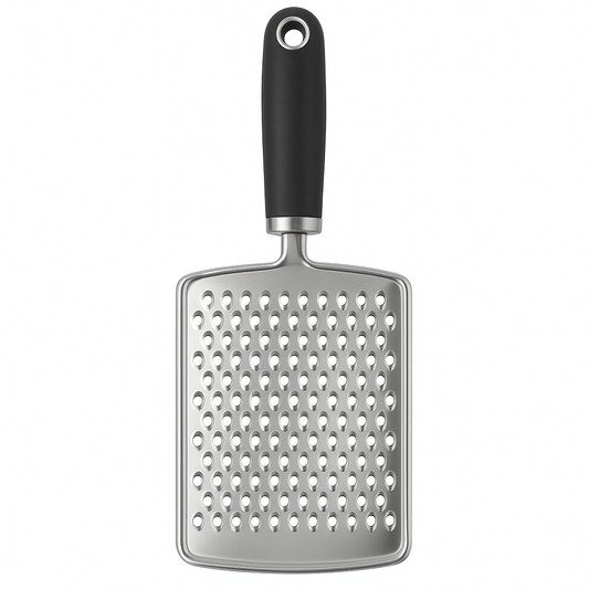 Multi-Purpose Stainless Steel Shredder with Small Holes – Fine Grater for Ginger, Garlic, Cheese & Zest