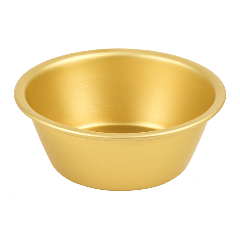 Premium Gold Finish Stainless Steel Bowls – 7 cm & 8 cm Multipurpose Serving Bowls for Kitchen & Dining - Habitt