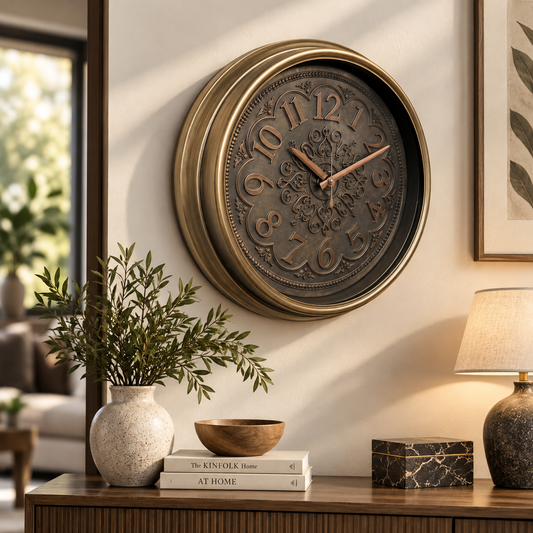 Heritage Glisso Clock – 14.5 Inch Plastic Frame