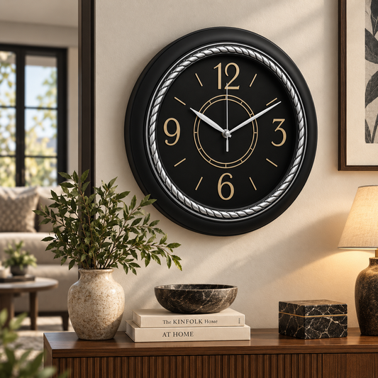 Heritage Prague Wall Clock – 18 Inch Plastic Frame