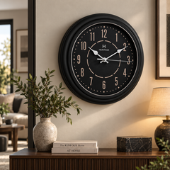Heritage Vintage Clock – 14.5 Inch Plastic Frame