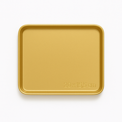 Gold Finish Stainless Steel Barbecue & Flat Plates – Multiple Sizes for Serving Snacks, BBQ & Meals