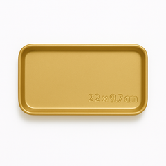 Gold Finish Stainless Steel Barbecue & Flat Plates – Multiple Sizes for Serving Snacks, BBQ & Meals
