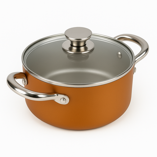 Prestige Ultra 24cm Pot – Non-Stick Deep Cooking Pot with Lid & Stainless Steel Handles
