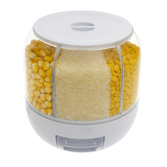 Rotating Rice Dispenser – 5kg Capacity Grain Storage Container