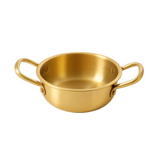 Steel Golden Sauce Pan – 18 cm / 20 cm / 22 cm