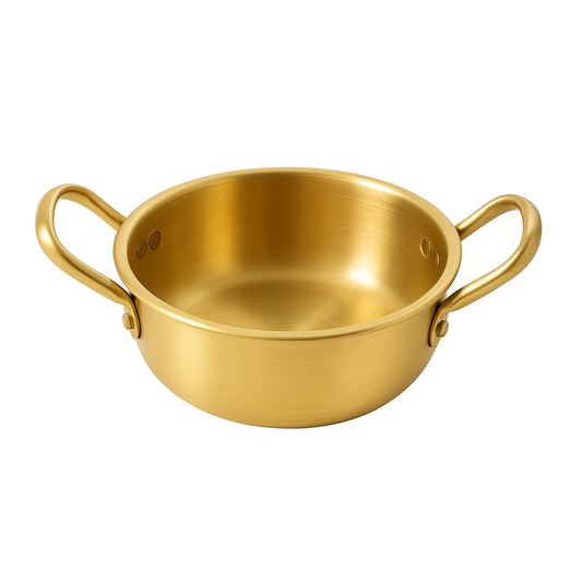Steel Golden Sauce Pan – 18 cm / 20 cm / 22 cm