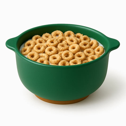 700ML Dual-Tone Ceramic Bowl with Handles