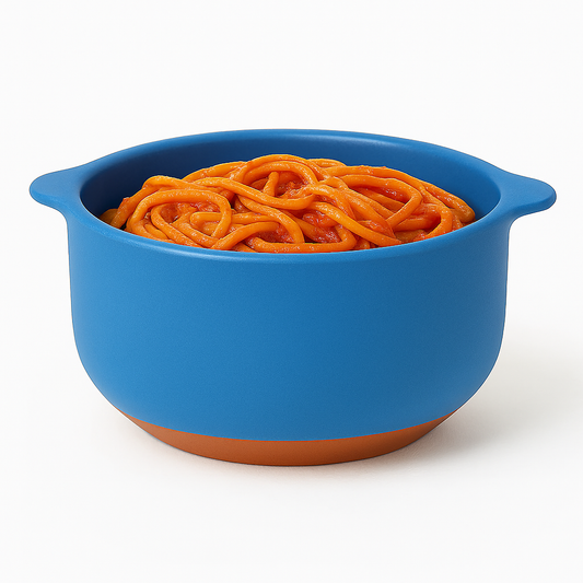 700ML Dual-Tone Ceramic Bowl with Handles