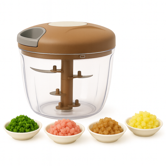 EOTIA Manual Food Chopper – 900ml Hand‑Pull Vegetable & Fruit Dicer