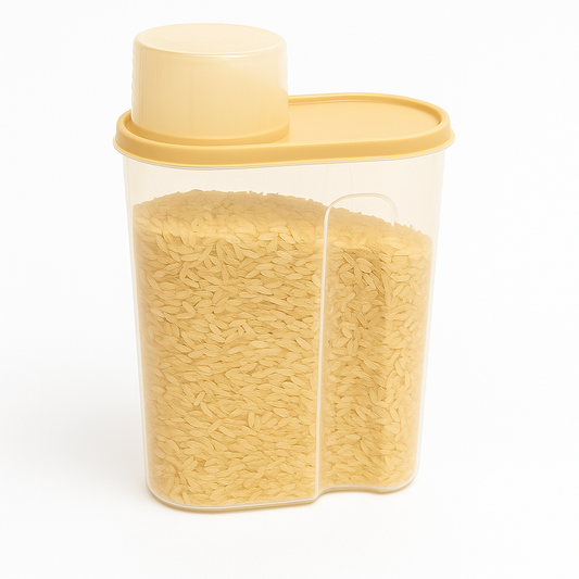 Large Airtight Cereal Jar – Big Food Storage Container with Measuring Cap