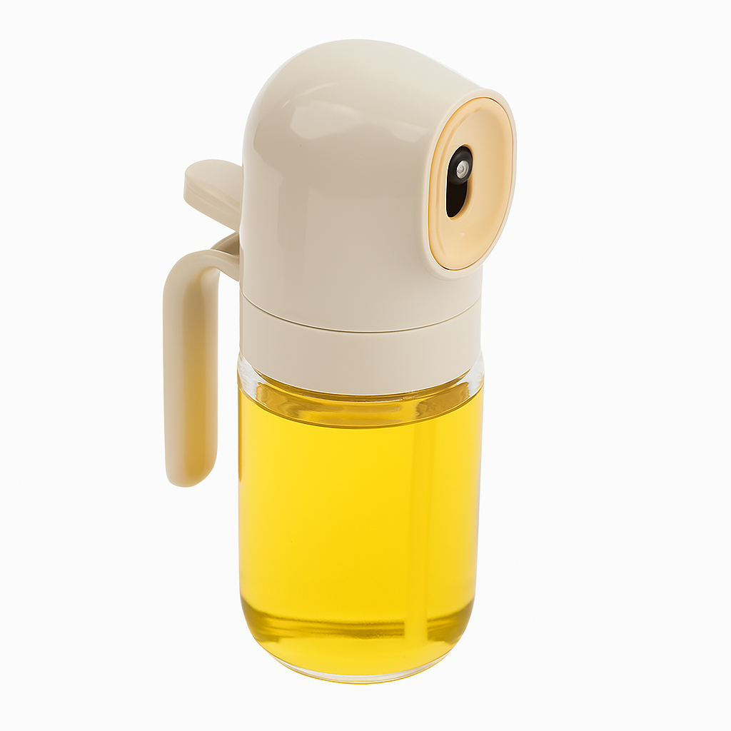 Glass Oil Spray Bottle – Refillable Dispenser for Cooking, Baking & Grilling - Habitt