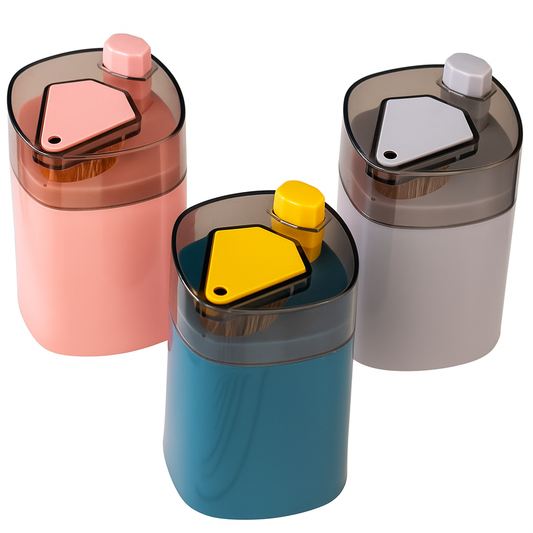 Assorted Toothpick Holder with Push Design