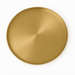 Golden Stainless Steel Round Serving Tray – Multiple Sizes | Luxury Gold Finish Platters for Dining & Décor
