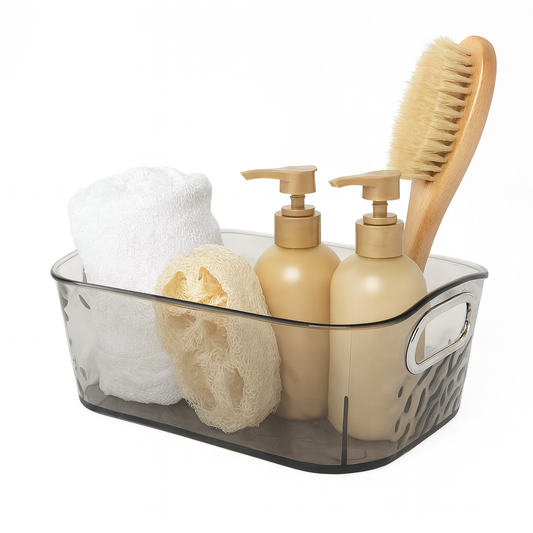 Acrylic Wavy Organizer with Handles – Clear Storage Box (Small & Large)