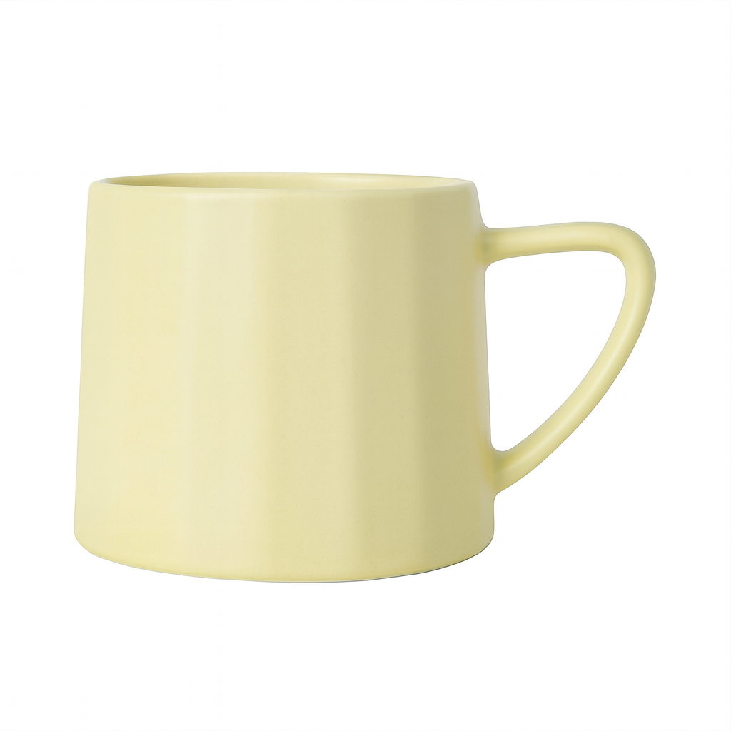420ML Matte Pastel Ceramic Mugs – Yellow