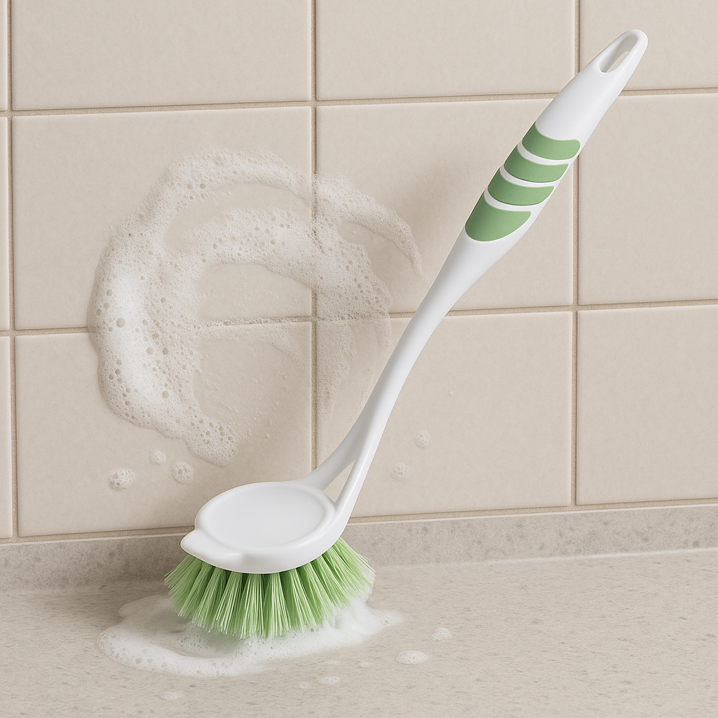Sink Brush TP-335 – Long Handle Kitchen Cleaning Brush with Stiff Bristles for Dishes, Utensils & Sink
