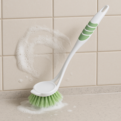 Sink Brush TP-335 – Long Handle Kitchen Cleaning Brush with Stiff Bristles for Dishes, Utensils & Sink