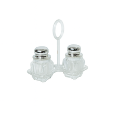 Salt & Pepper Set – 2 Pcs Acrylic with Golden, Silver & Rose Gold Lids