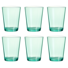 (PACK OF 6) Premium Acrylic Drinking Glass Set – Unbreakable Tumblers Pack of 6