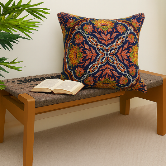KASHMIRI MENDELA CUSHION COVER 18X18"
