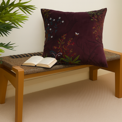 Plum Garden Cushion Cover 18x18"