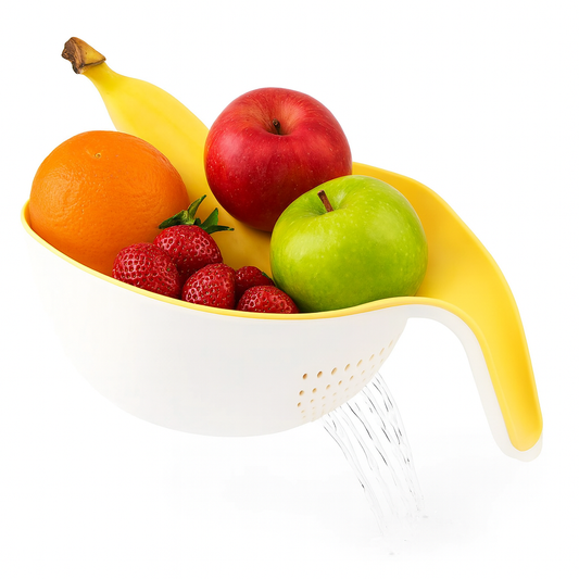 ECOCO Double Layer Drainage Basket – Multifunctional Kitchen Strainer & Storage Bowl
