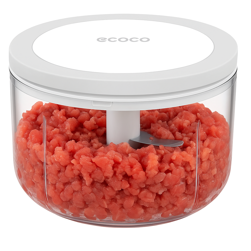 Ecoco Manual Food Processor – Hand-Pull Vegetable Chopper & Mincer for Kitchen Use