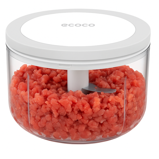 Ecoco Manual Food Processor – Hand-Pull Vegetable Chopper & Mincer for Kitchen Use