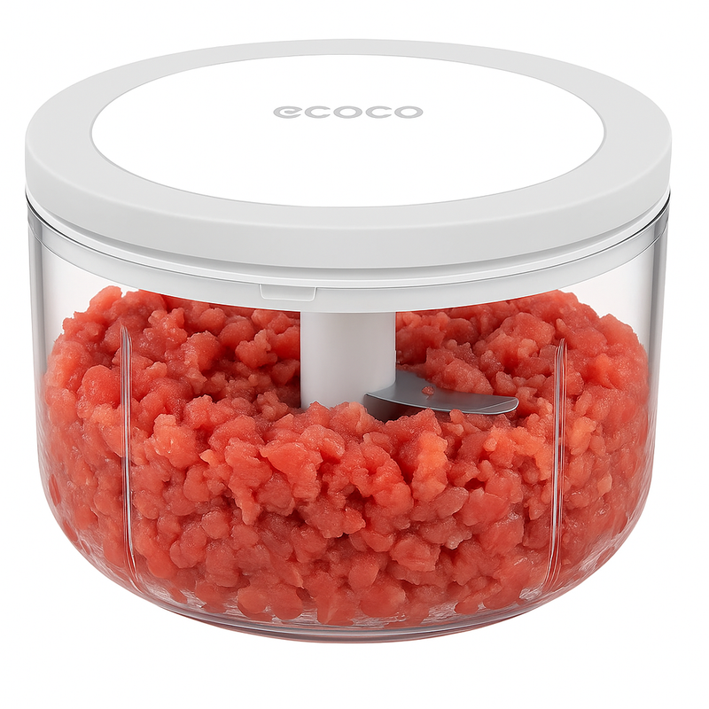Ecoco Manual Food Processor – Hand-Pull Vegetable Chopper & Mincer for Kitchen Use - Habitt