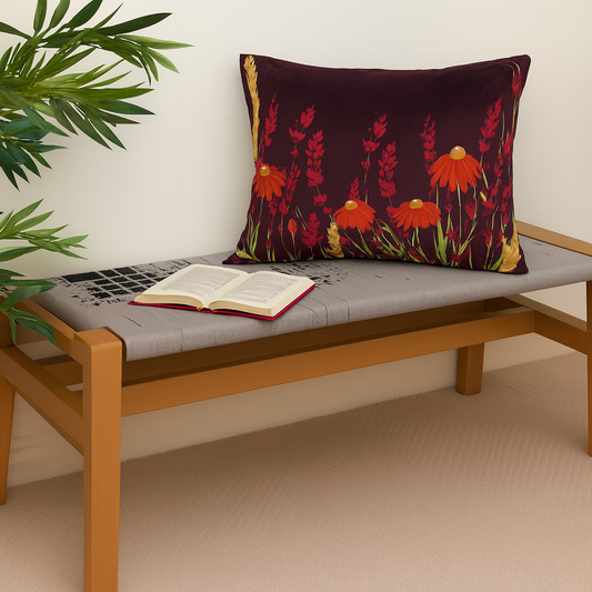 Wine Garden Cushion Cover 12x18"
