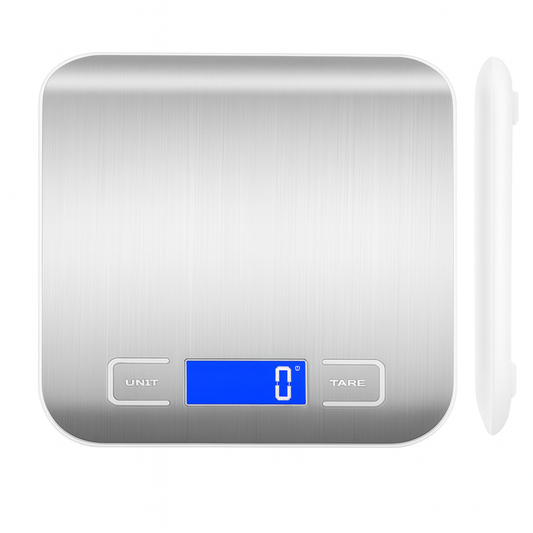 Electronic Kitchen Scale – Stainless Steel Digital Food Weighing Scale with LCD Display