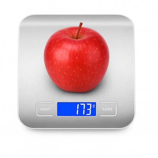 Electronic Kitchen Scale – Stainless Steel Digital Food Weighing Scale with LCD Display