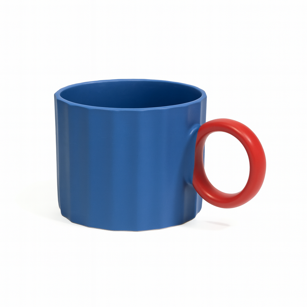 Ceramic Mug 420ml Collection – Red, Blue, Yellow &amp; Dark Green