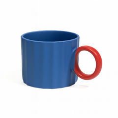 Ceramic Mug 420ml Collection – Red, Blue, Yellow &amp; Dark Green
